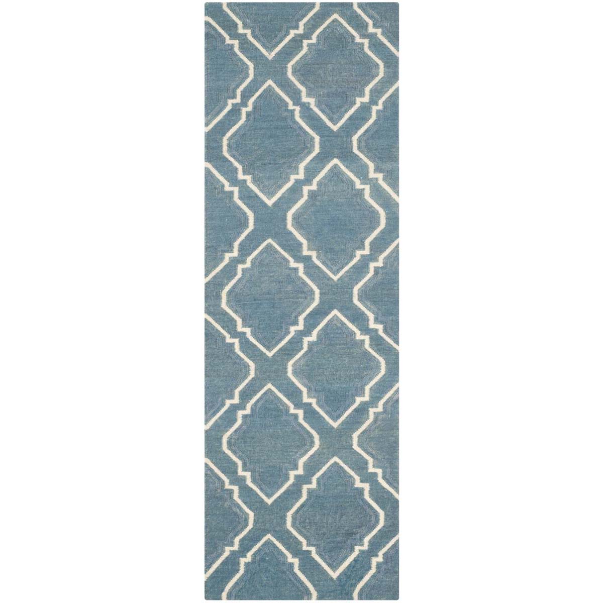 Safavieh Dhurries 112 Rug, DHU112 - Blue / Ivory
