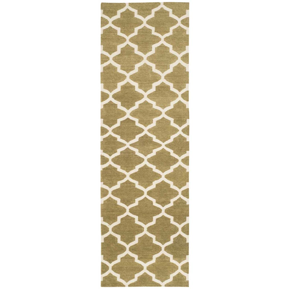 Safavieh Dhurries 115 Rug, DHU115 - Green / Ivory