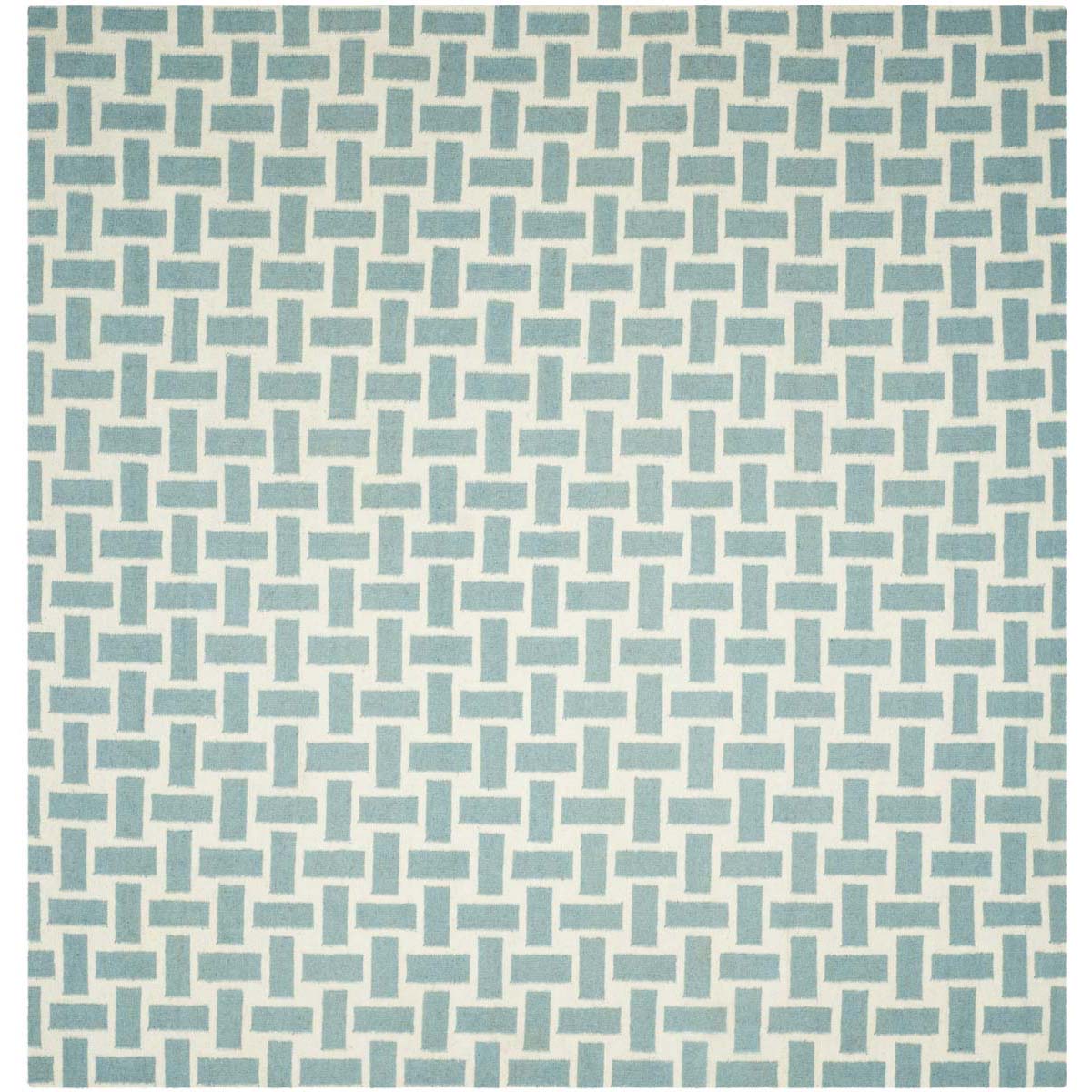 Safavieh Dhurries 201 Rug, DHU201 - Turquoise / Ivory