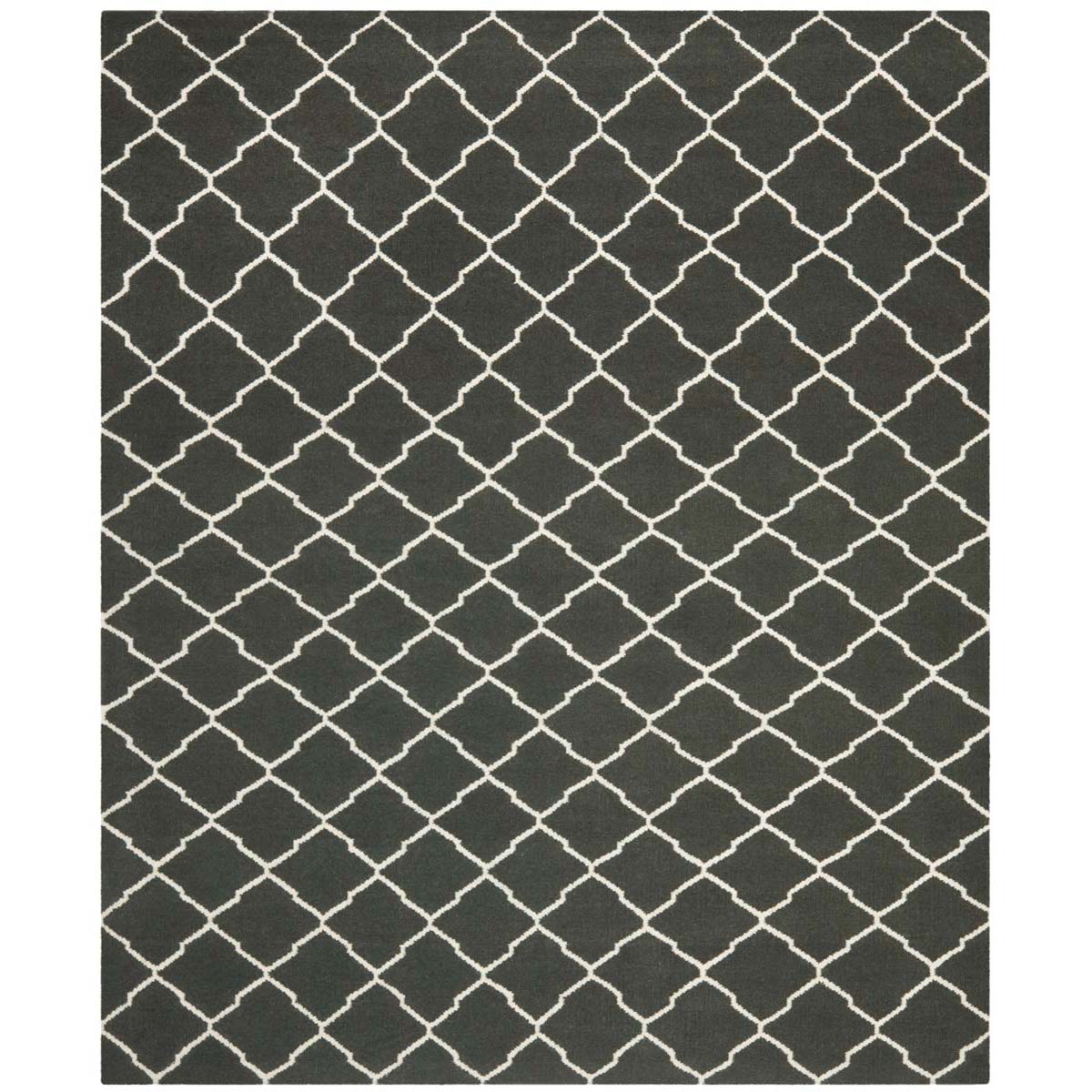 Safavieh Dhurries 204 Rug, DHU204 - Chocolate / Ivory