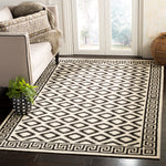 Safavieh Dhurries 411 Rug, DHU411 - Ivory / Black