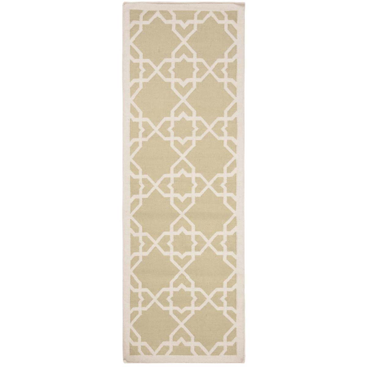 Safavieh Dhurries 548 Rug, DHU548 - Olive / Ivory