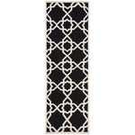 Safavieh Dhurries 548 Rug, DHU548 - Black / Ivory