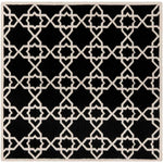 Safavieh Dhurries 548 Rug, DHU548 - Black / Ivory