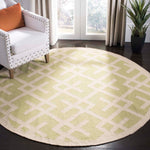 Safavieh Dhurries 552 Rug, DHU552 - Light Green / Ivory