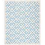 Safavieh Dhurries 552 Rug, DHU552 - Light Blue / Ivory