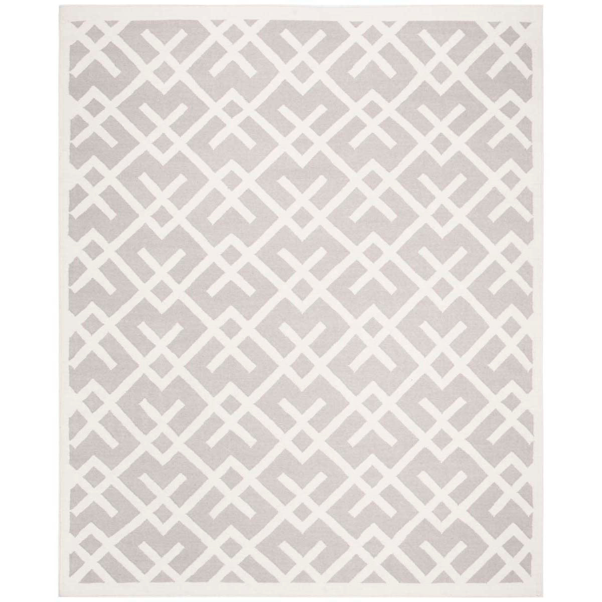 Safavieh Dhurries 552 Rug, DHU552 - Grey / Ivory