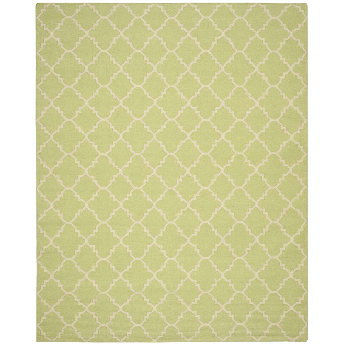 Safavieh Dhurries 554 Rug, DHU554 - Light Green / Ivory