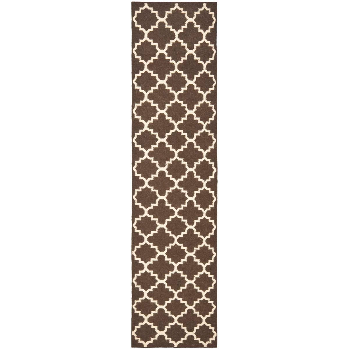 Safavieh Dhurries 554 Rug, DHU554 - Brown / Ivory