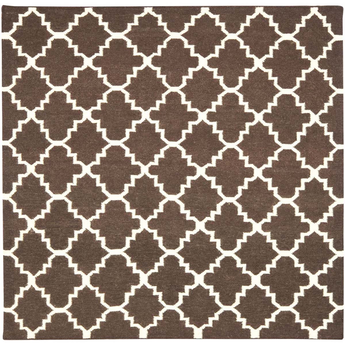 Safavieh Dhurries 554 Rug, DHU554 - Brown / Ivory