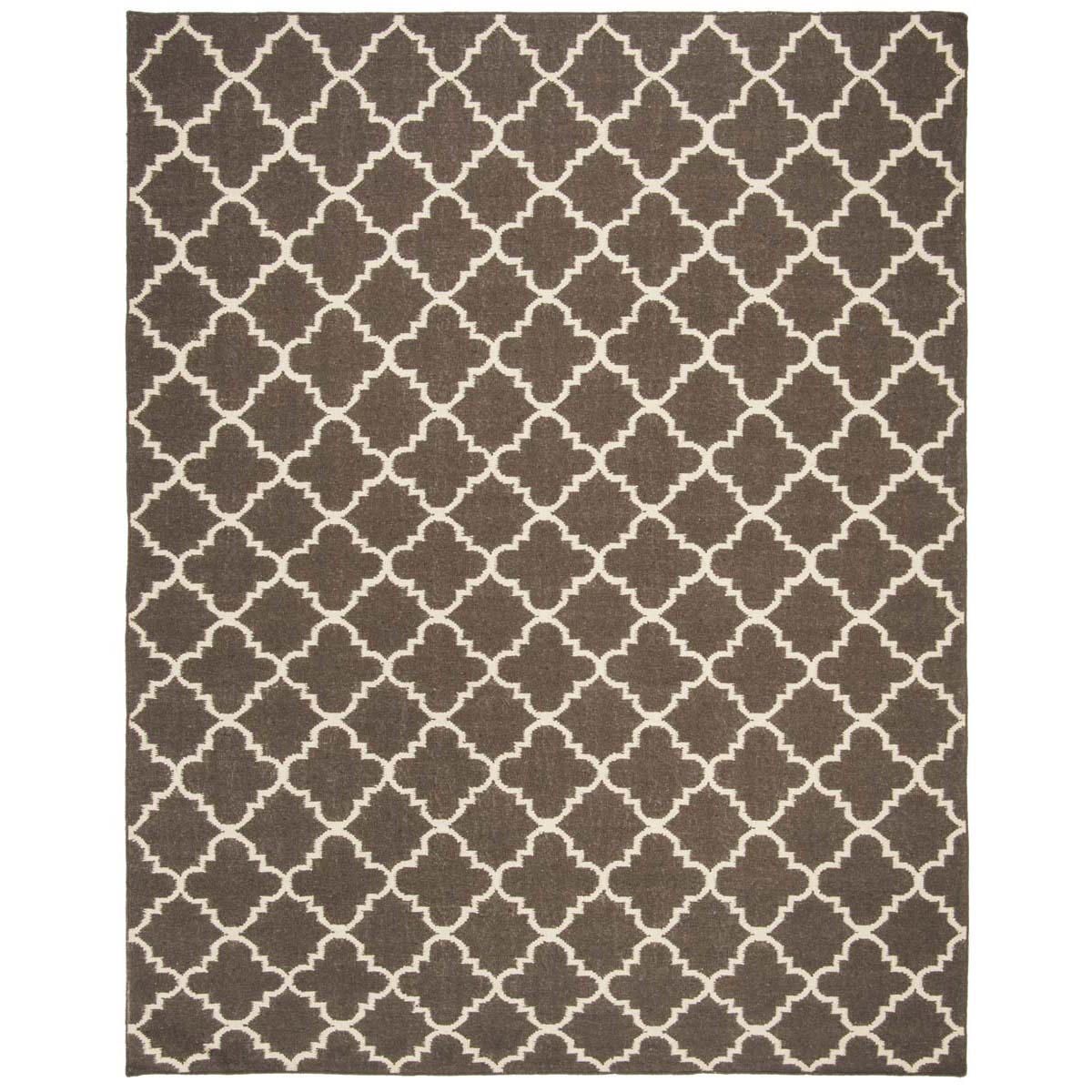 Safavieh Dhurries 554 Rug, DHU554 - Brown / Ivory