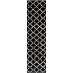 Safavieh Dhurries 554 Rug, DHU554 - Black / Ivory