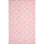 Safavieh Dhurries 554 Rug, DHU554 - Pink / Ivory
