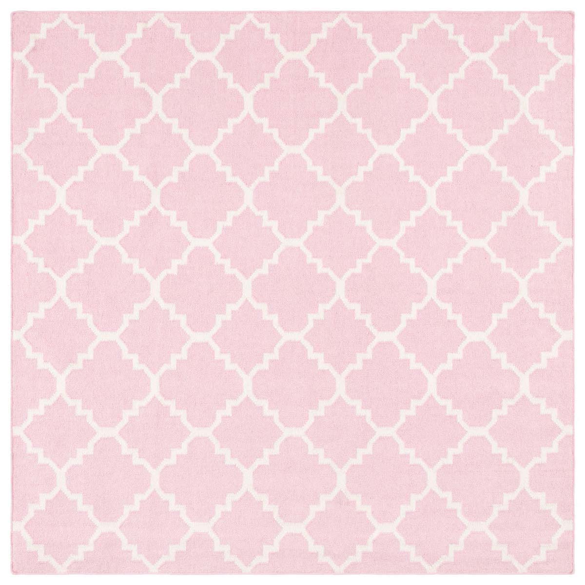 Safavieh Dhurries 554 Rug, DHU554 - Pink / Ivory