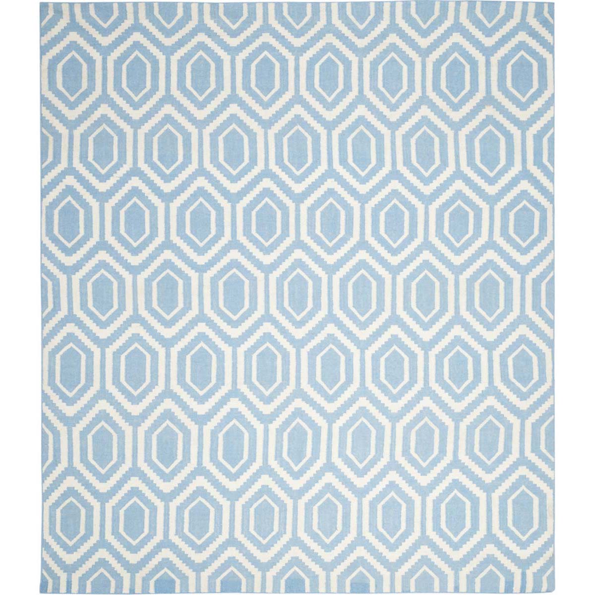Safavieh Dhurries 556 Rug, DHU556 - Blue / Ivory