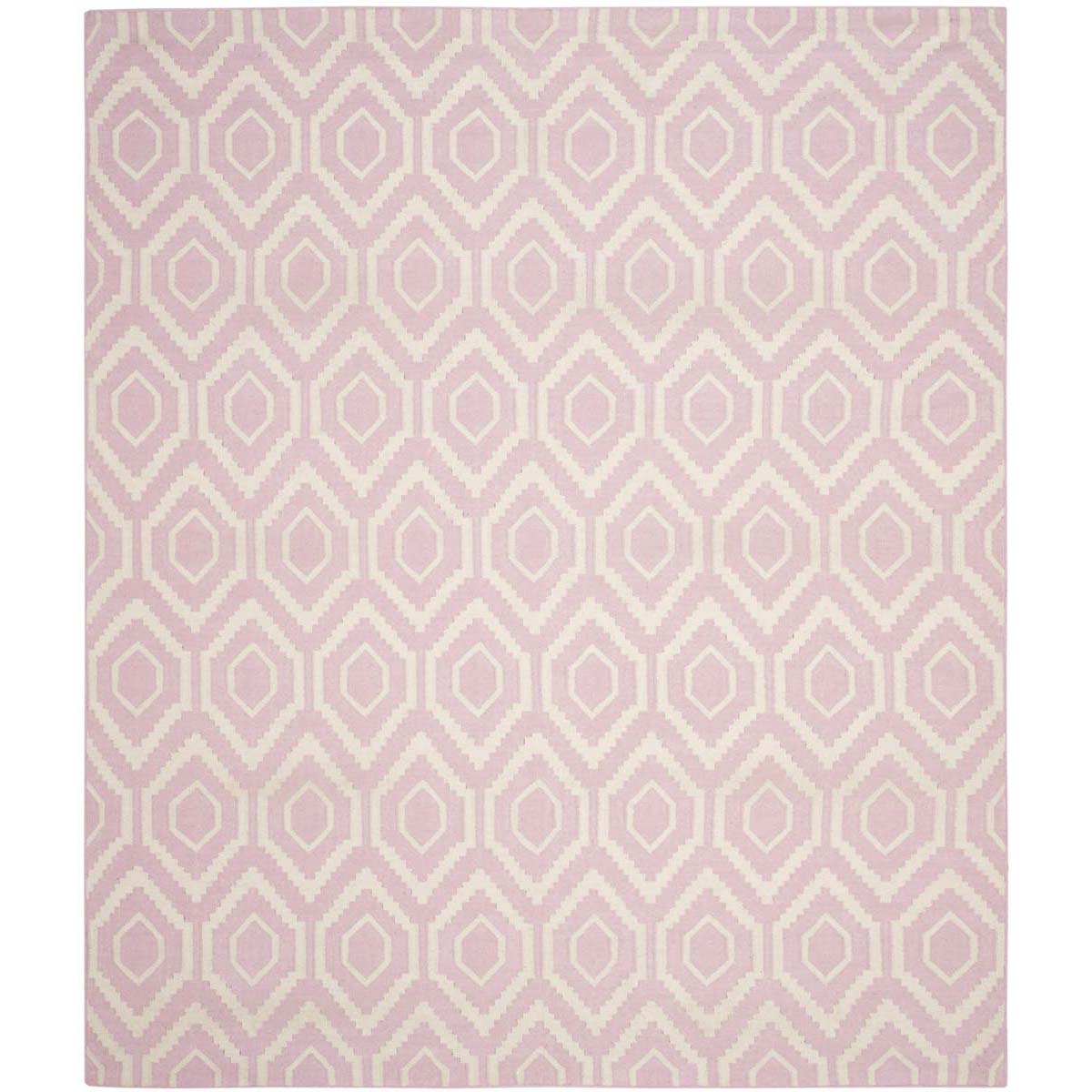 Safavieh Dhurries 556 Rug, DHU556 - Pink / Ivory