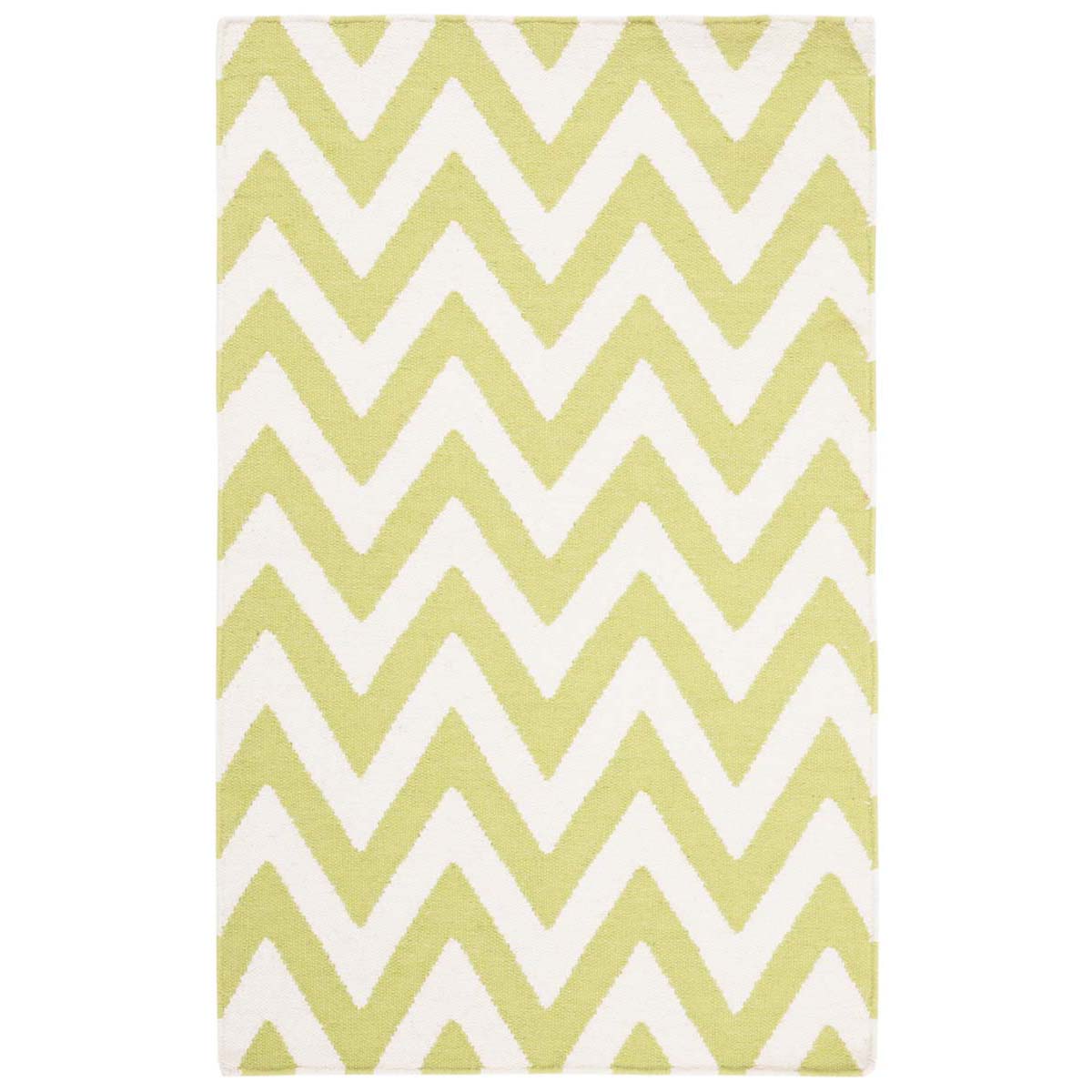 Safavieh Dhurries 557 Rug, DHU557 - Green / Ivory