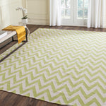 Safavieh Dhurries 557 Rug, DHU557 - Green / Ivory