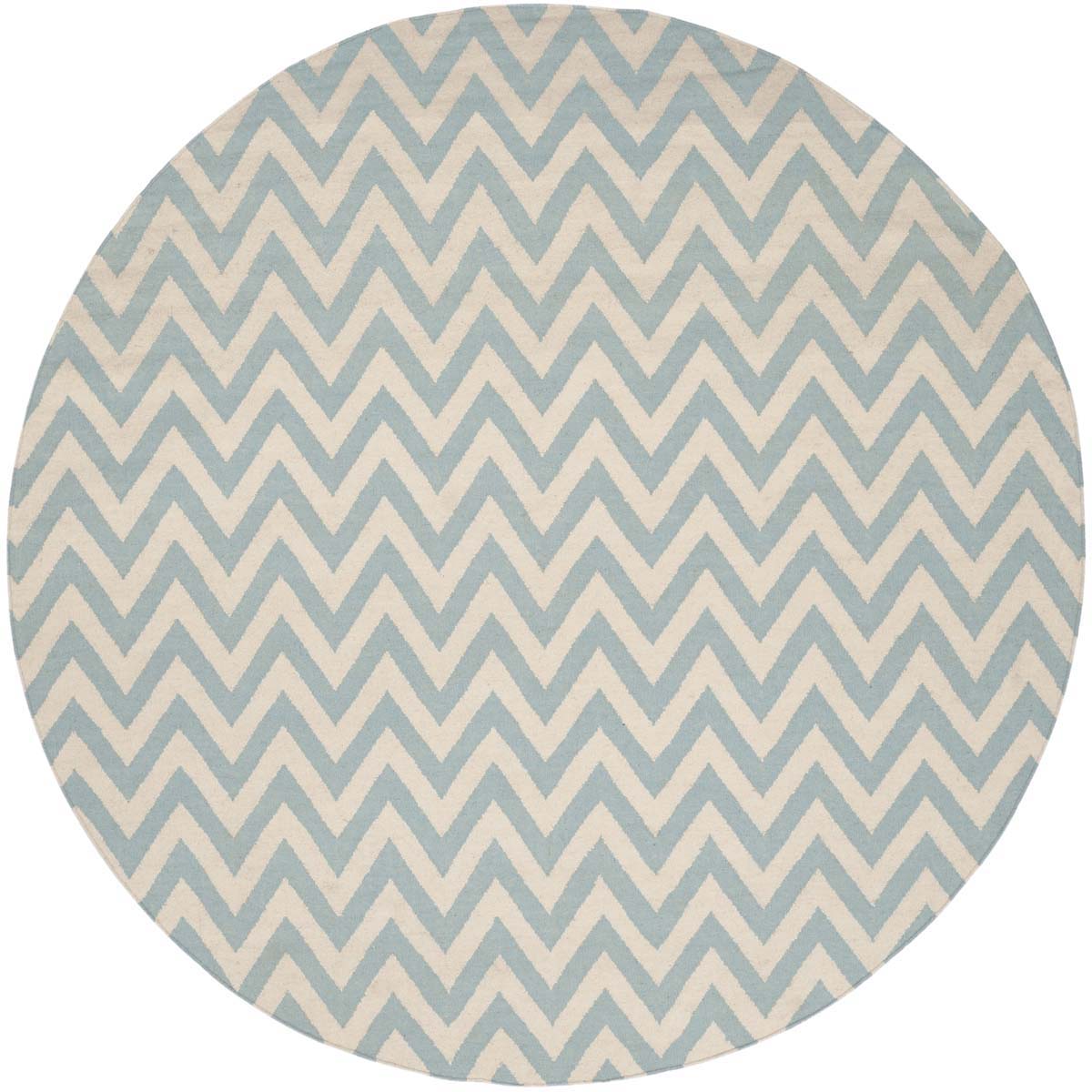 Safavieh Dhurries 557 Rug, DHU557 - Blue / Ivory