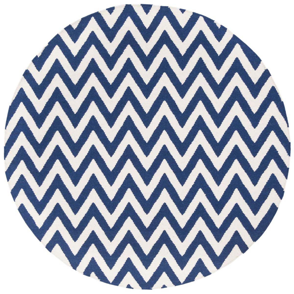 Safavieh Dhurries 557 Rug, DHU557 - Dark Blue / Ivory