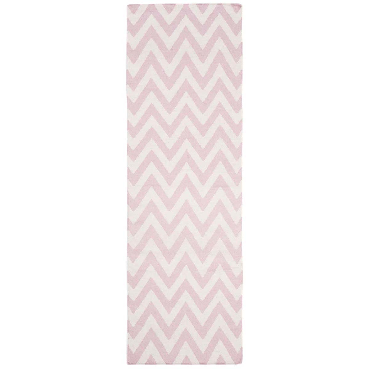 Safavieh Dhurries 557 Rug, DHU557 - Pink / Ivory