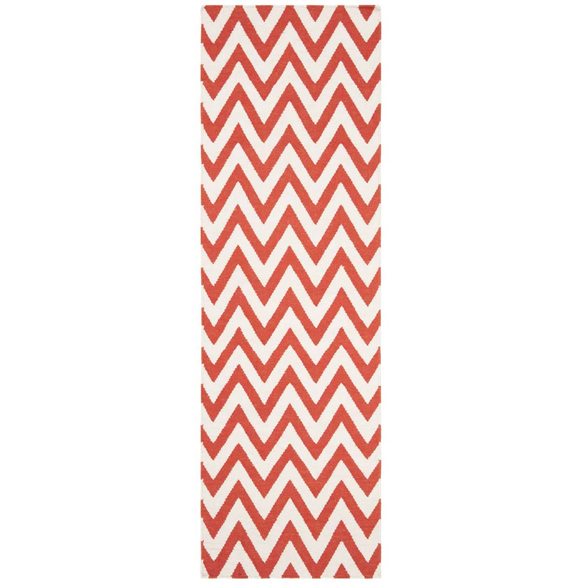 Safavieh Dhurries 557 Rug, DHU557 - Red / Ivory