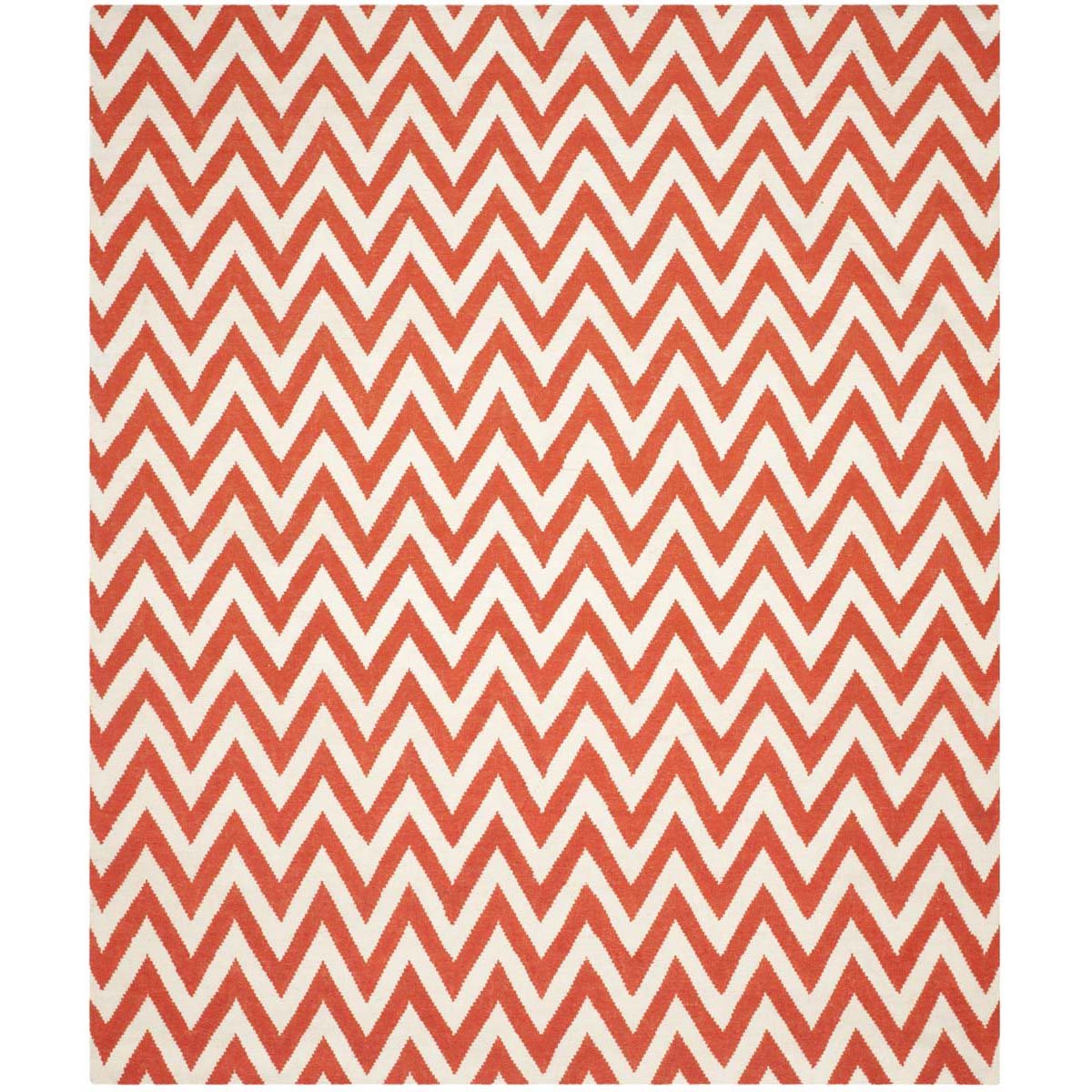 Safavieh Dhurries 557 Rug, DHU557 - Red / Ivory