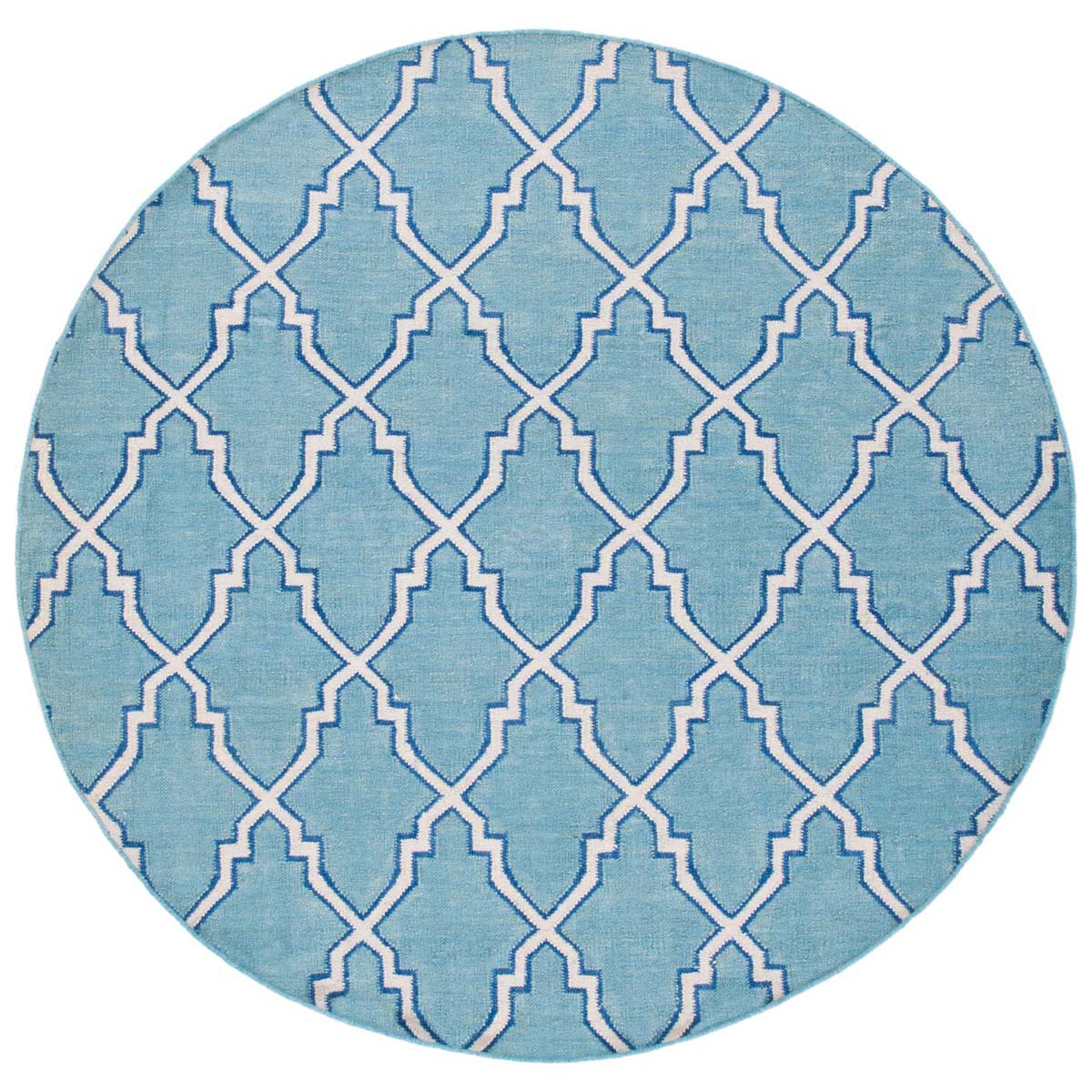 Safavieh Dhurries 564 Rug, DHU564 - Light Blue / Ivory