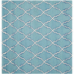 Safavieh Dhurries 564 Rug, DHU564 - Light Blue / Ivory