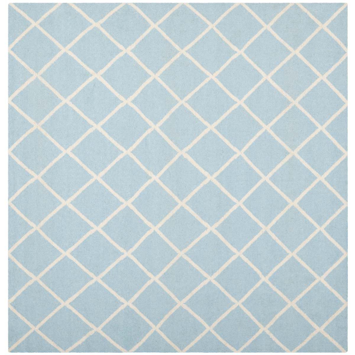 Safavieh Dhurries 565 Rug, DHU565 - Light Blue / Ivory