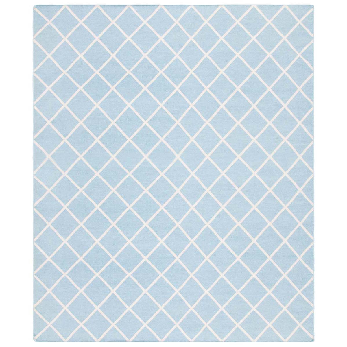 Safavieh Dhurries 565 Rug, DHU565 - Light Blue / Ivory
