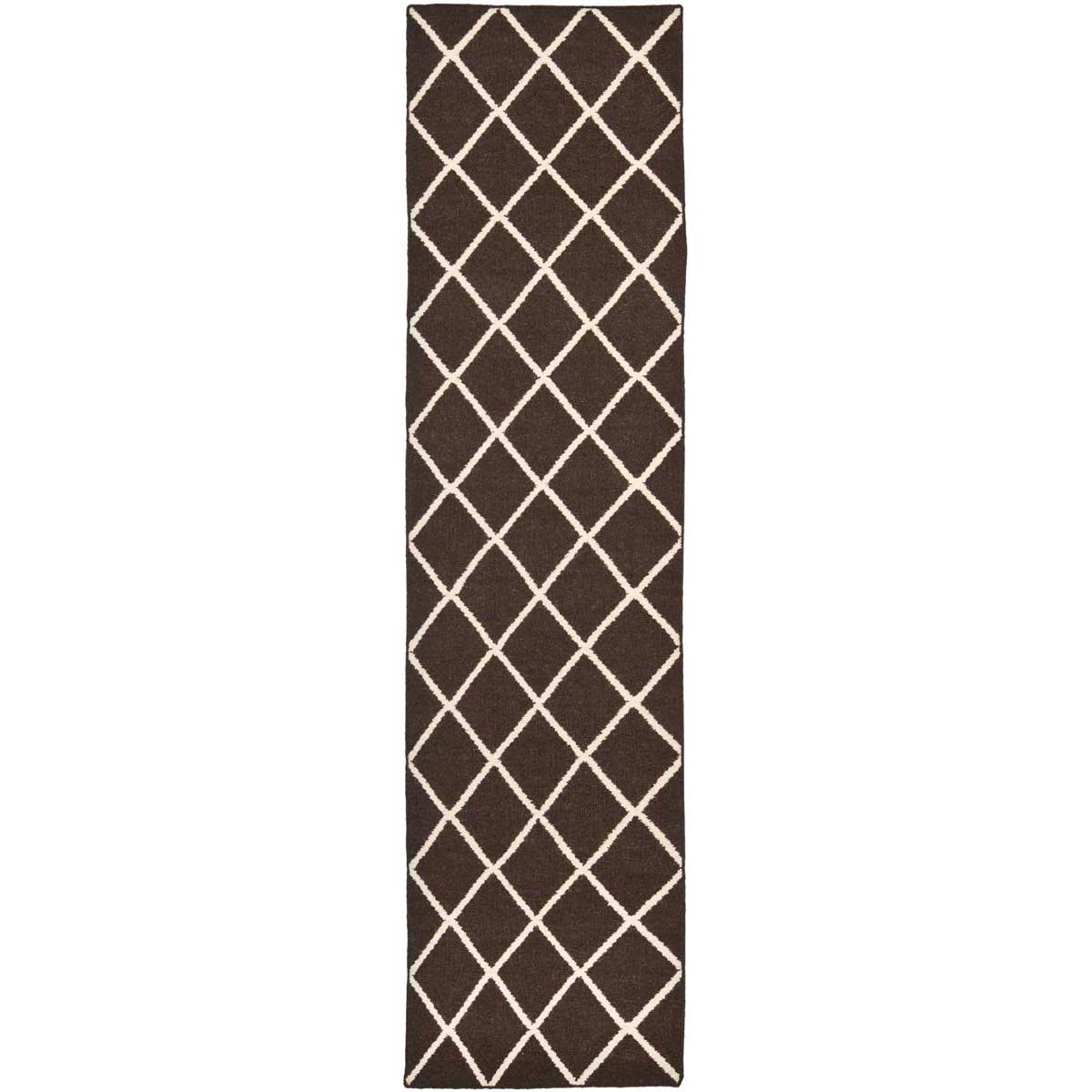 Safavieh Dhurries 565 Rug, DHU565 - Brown / Ivory