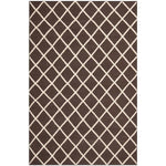 Safavieh Dhurries 565 Rug, DHU565 - Brown / Ivory
