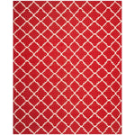 Safavieh Dhurries 566 Rug, DHU566 - Red / Ivory