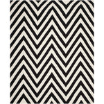 Safavieh Dhurries 568 Rug, DHU568 - Black / Ivory