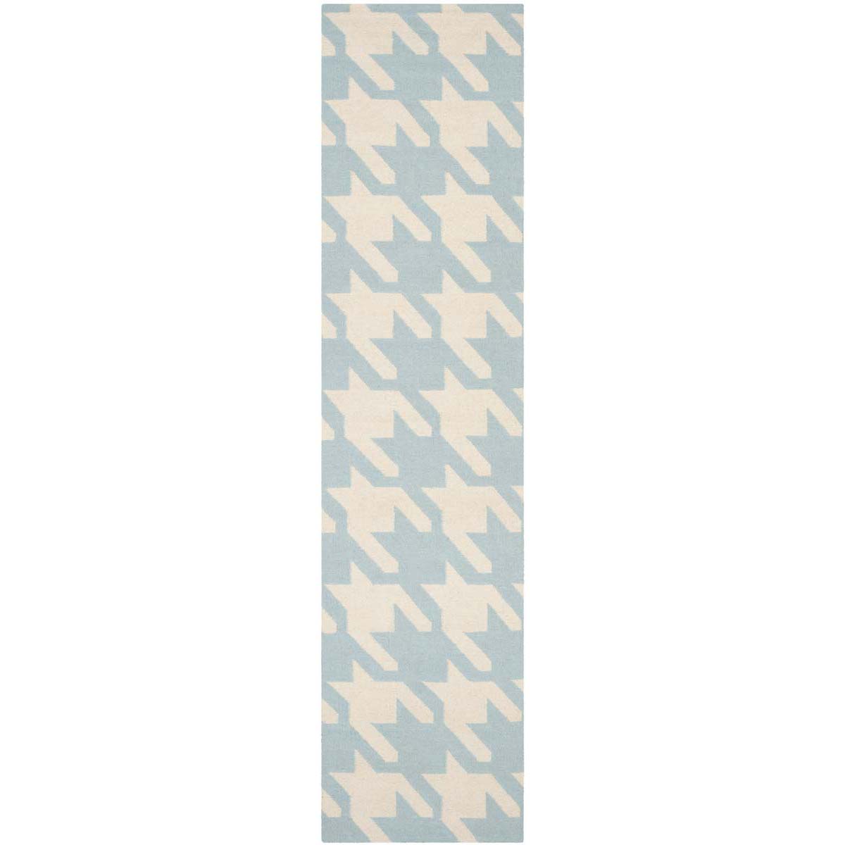 Safavieh Dhurries 570 Rug, DHU570 - Light Blue / Ivory