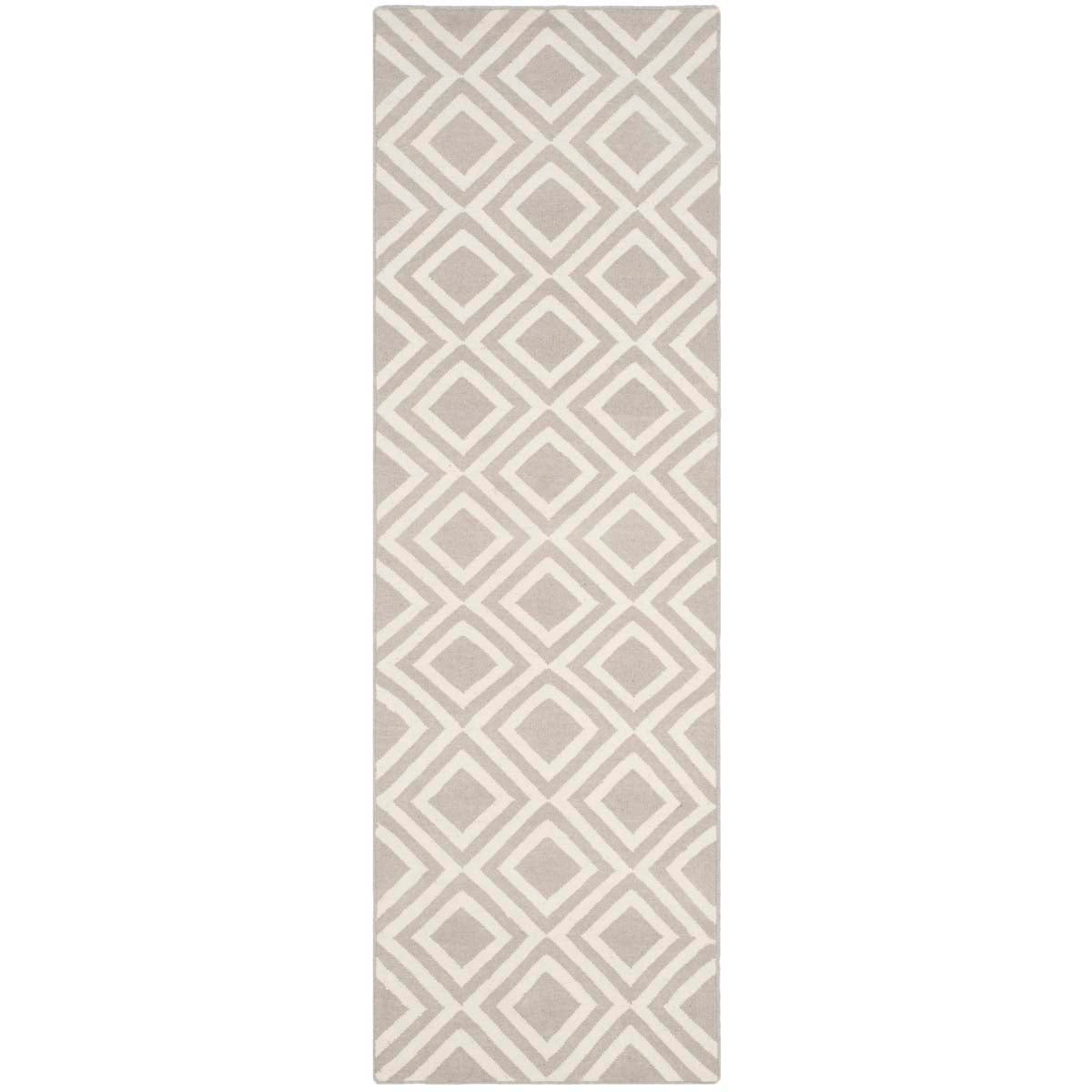 Safavieh Dhurries 571 Rug, DHU571 - Grey / Ivory