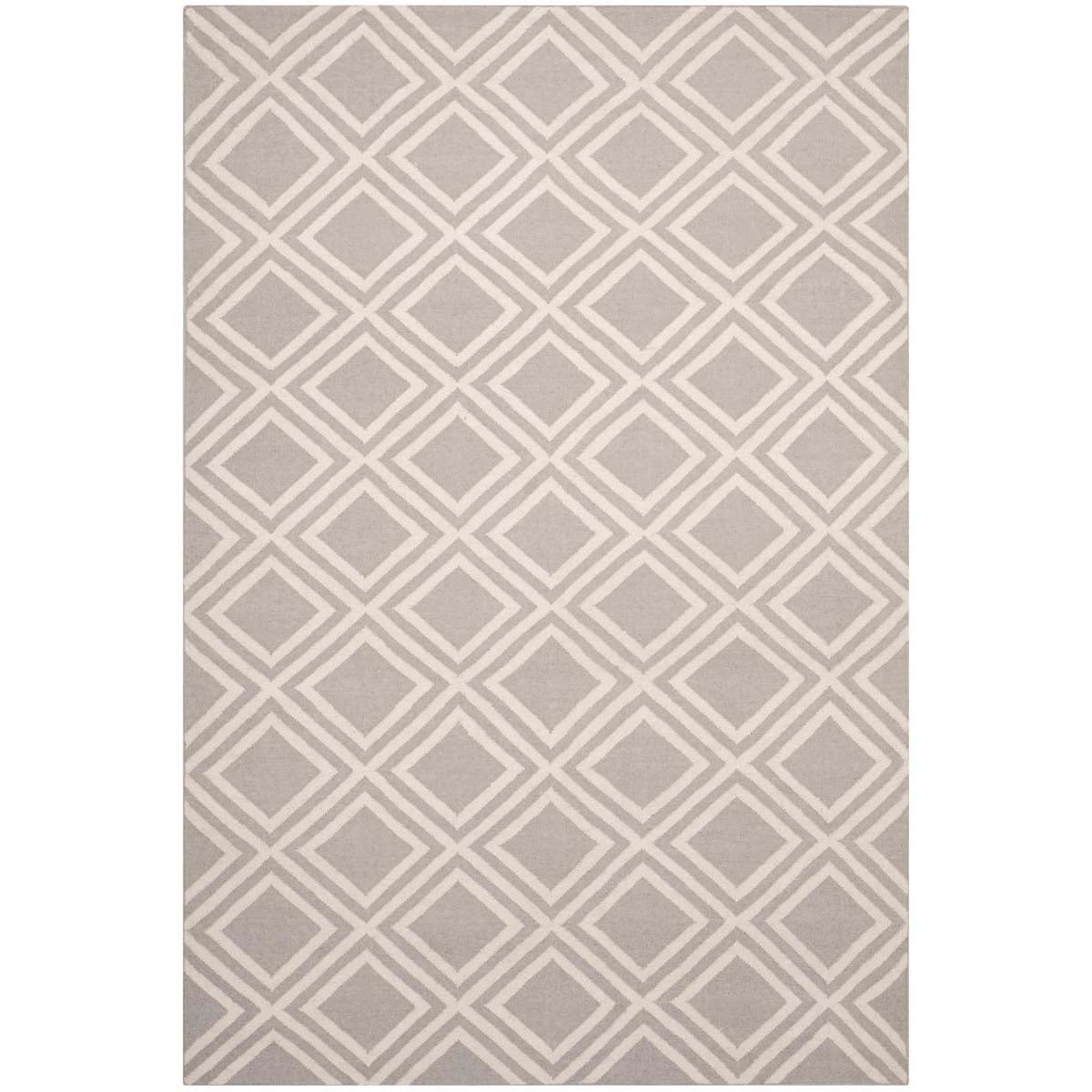 Safavieh Dhurries 571 Rug, DHU571 - Grey / Ivory