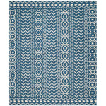 Safavieh Dhurries 572 Rug, DHU572 - Dark Blue / Ivory