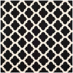 Safavieh Dhurries 623 Rug, DHU623 - Black / Ivory