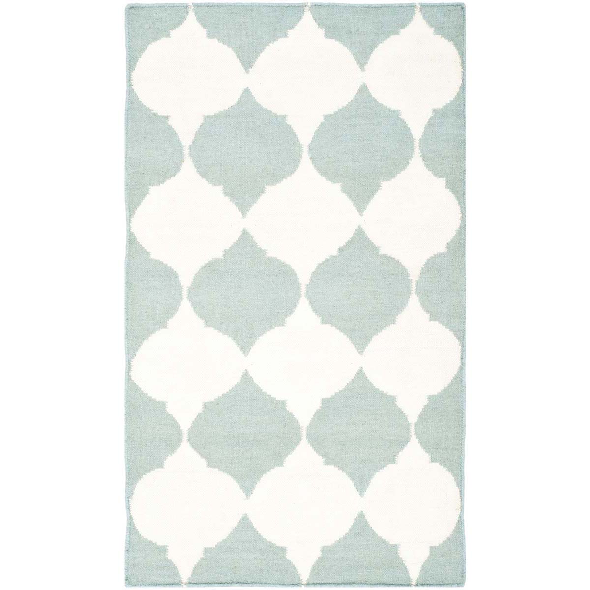 Safavieh Dhurries 624 Rug, DHU624 - Blue / Ivory