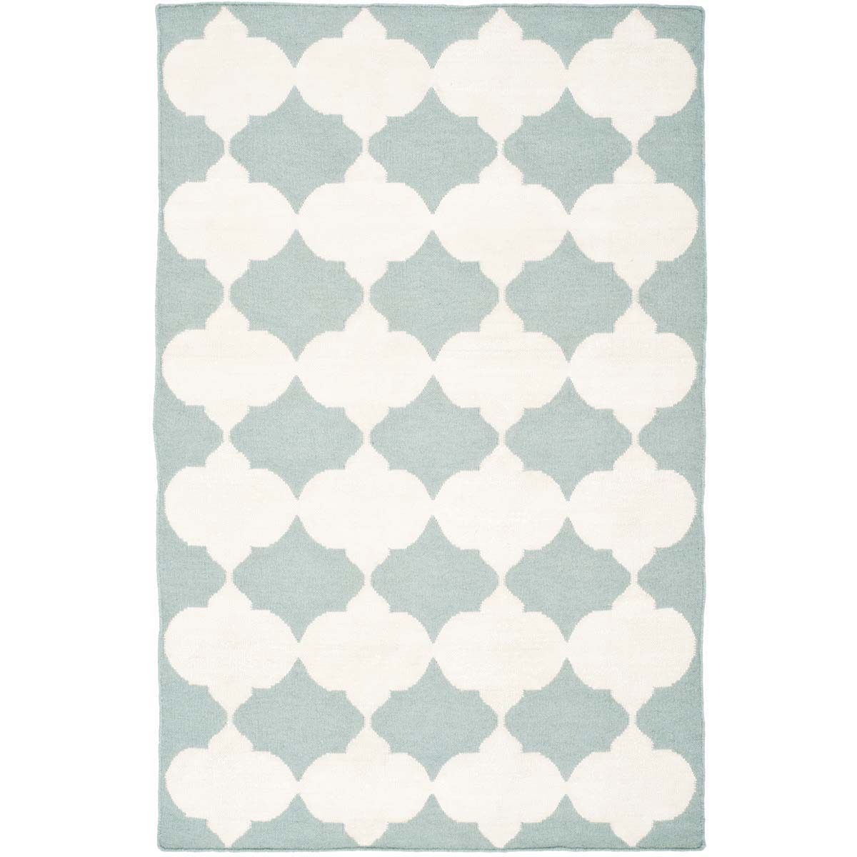 Safavieh Dhurries 624 Rug, DHU624 - Blue / Ivory