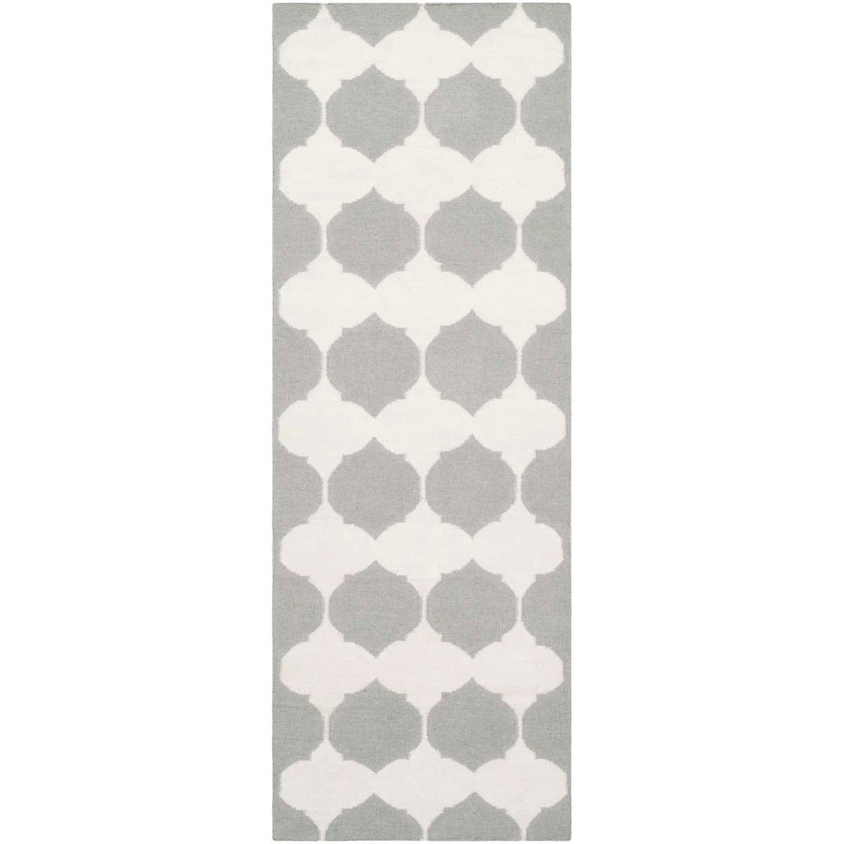 Safavieh Dhurries 624 Rug, DHU624 - Grey / Ivory