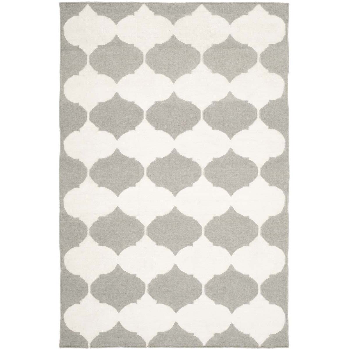 Safavieh Dhurries 624 Rug, DHU624 - Grey / Ivory
