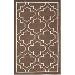 Safavieh Dhurries 625 Rug, DHU625 - Brown / Ivory