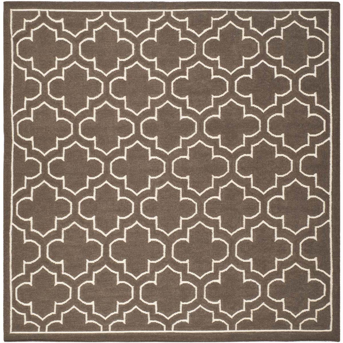 Safavieh Dhurries 625 Rug, DHU625 - Brown / Ivory