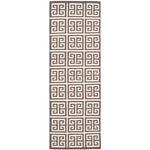 Safavieh Dhurries 626 Rug, DHU626 - Brown / Ivory