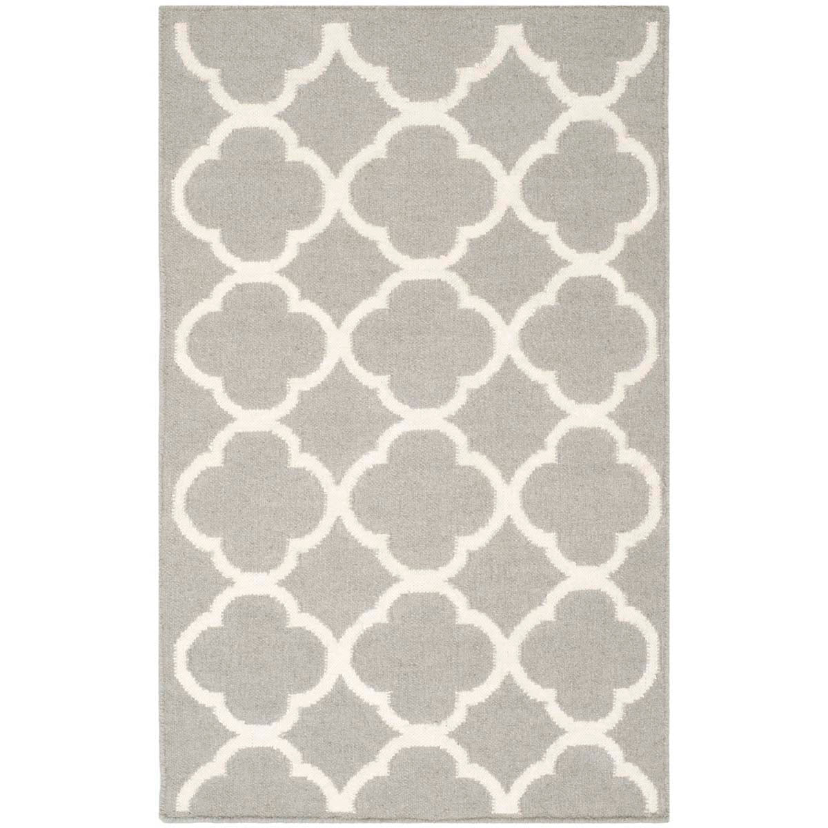 Safavieh Dhurries 627 Rug, DHU627 - Grey / Ivory