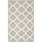 Safavieh Dhurries 627 Rug, DHU627 - Grey / Ivory