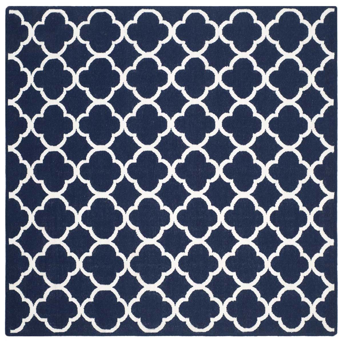 Safavieh Dhurries 627 Rug, DHU627 - Navy / Ivory